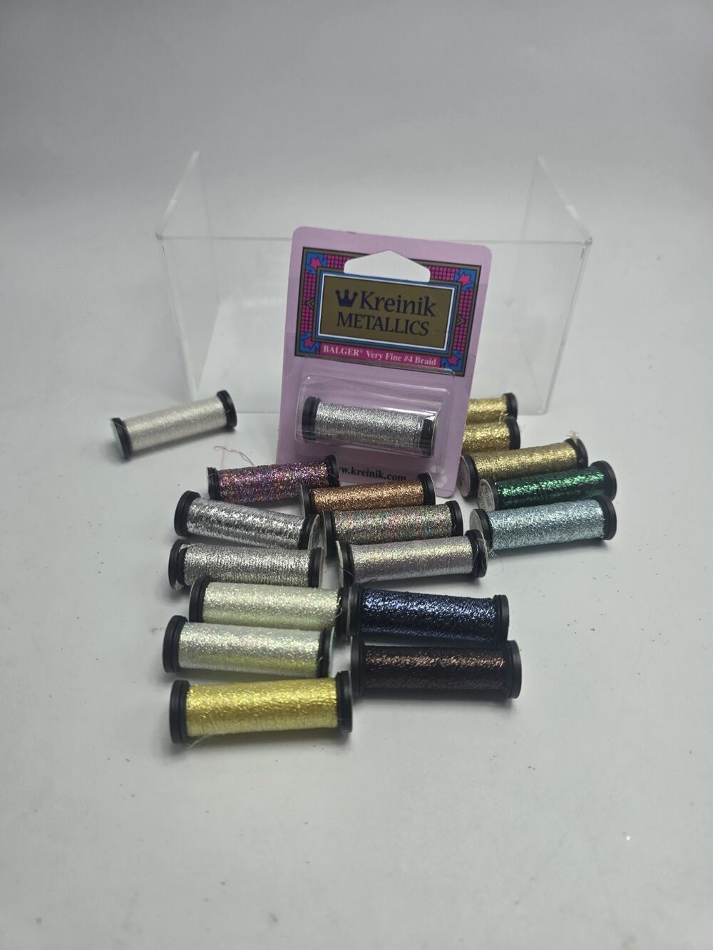Kreinik Balger Metallics Blending Filament Embroidery Thread lot Assrtd Colors